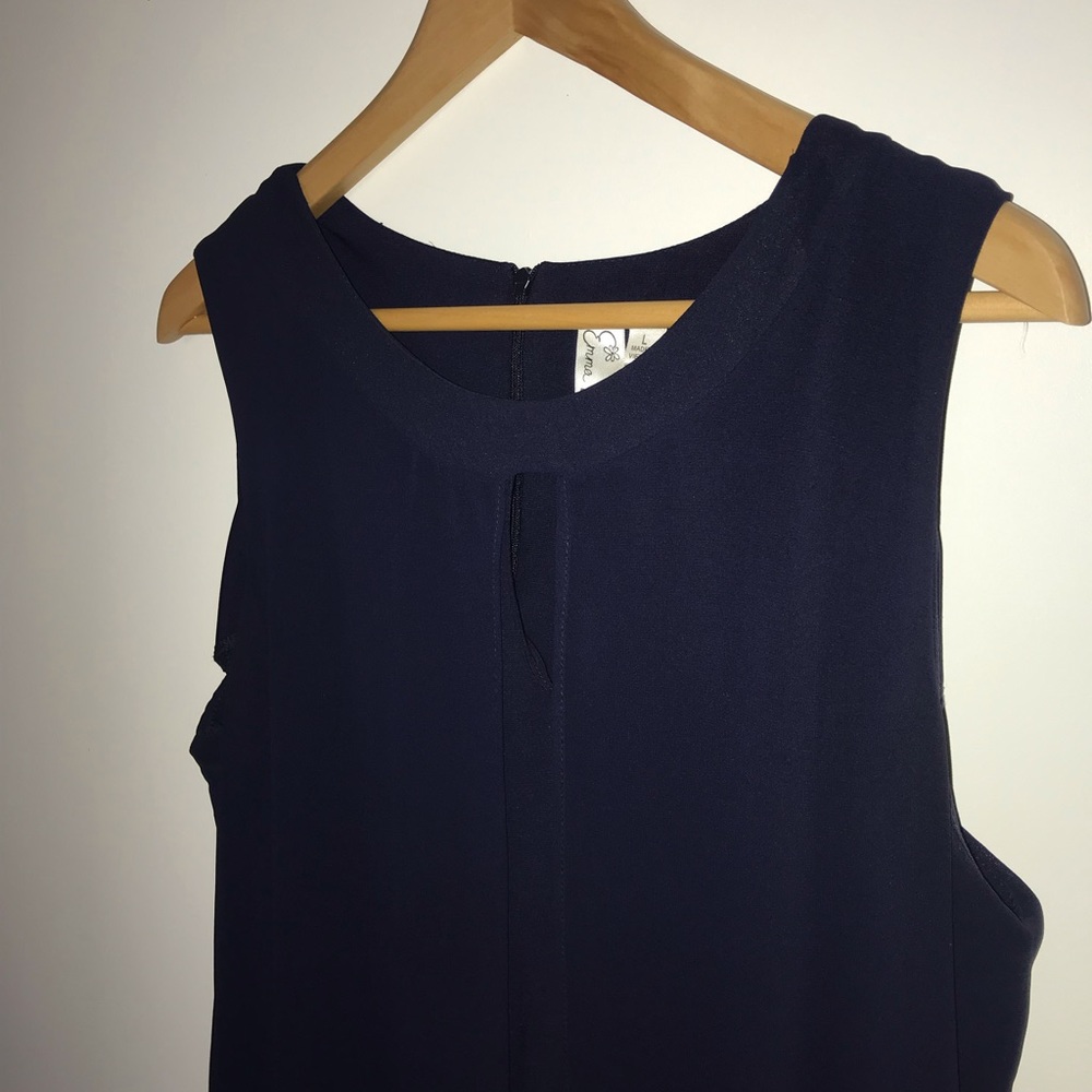 Sheer Dark blue dress